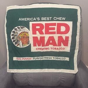 Red Man Chewing Tobacco Advertising Bandanna USA